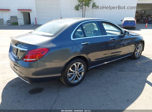 55SWF4KB8GU135056 2016 MERCEDES-BENZ C-CLASS Gray Հետևի աջ