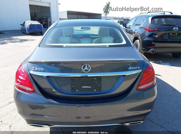55SWF4KB8GU135056 2016 MERCEDES-BENZ C-CLASS Gray 