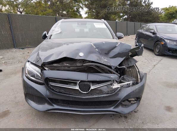 55SWF4KB8GU135056 2016 MERCEDES-BENZ C-CLASS Gray Սարքավորումների վահանակի տեսք