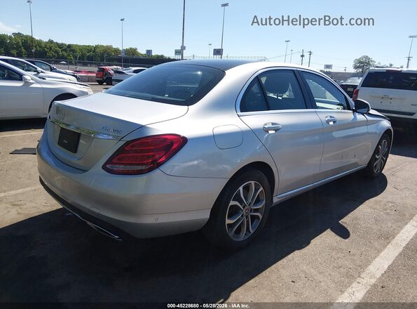 55SWF4KB8JU260890 2018 MERCEDES-BENZ C-CLASS Silver უკანა მარჯვენა