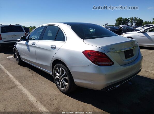 55SWF4KB8JU260890 2018 MERCEDES-BENZ C-CLASS Silver უკანა მარცხენა
