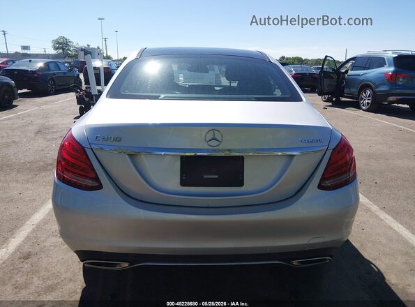 55SWF4KB8JU260890 2018 MERCEDES-BENZ C-CLASS Silver 