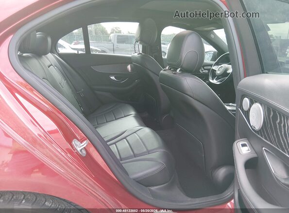 55SWF4KB9HU185305 2017 MERCEDES-BENZ C-CLASS Red VIN კოდის სტიკერის ხედი