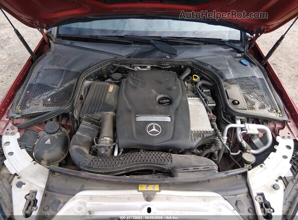 55SWF4KB9HU185305 2017 MERCEDES-BENZ C-CLASS Red უკანა ხედი