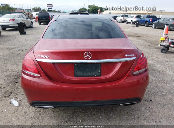 55SWF4KB9HU185305 2017 MERCEDES-BENZ C-CLASS Red 