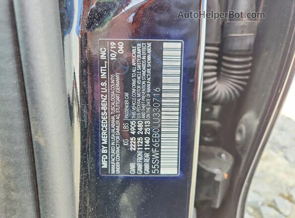 55SWF6EB0LU330716 2020 MERCEDES-BENZ C Black Շարժիչի բաժամունքի տեսք