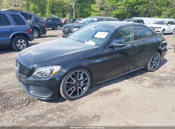 55SWF6EB1JU252816 2018 MERCEDES-BENZ AMG C 43 Black Przód lewy