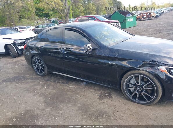 55SWF6EB1JU252816 2018 MERCEDES-BENZ AMG C 43 Black Widok z przodu