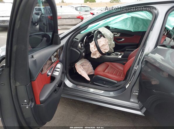 55SWF6EB1JU266683 2018 MERCEDES-BENZ AMG C 43 Серый Вид салона спереди