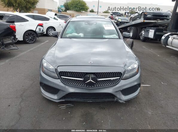 55SWF6EB1JU266683 2018 MERCEDES-BENZ AMG C 43 Серый Вид задней части салона