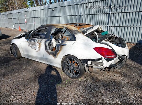 55SWF6EB2JU243767 2018 MERCEDES-BENZ AMG C 43 White Tył lewy