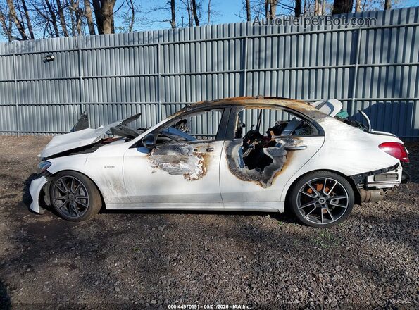 55SWF6EB2JU243767 2018 MERCEDES-BENZ AMG C 43 White Widok wnętrza 360 stopni
