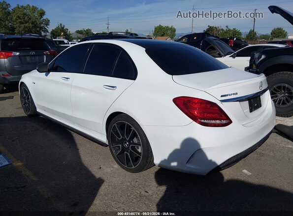 55SWF6EB2JU247799 2018 MERCEDES-BENZ AMG C 43 White Tył lewy