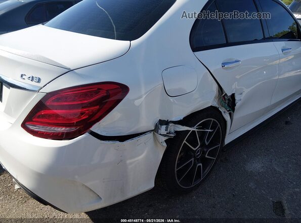 55SWF6EB2JU247799 2018 MERCEDES-BENZ AMG C 43 White 