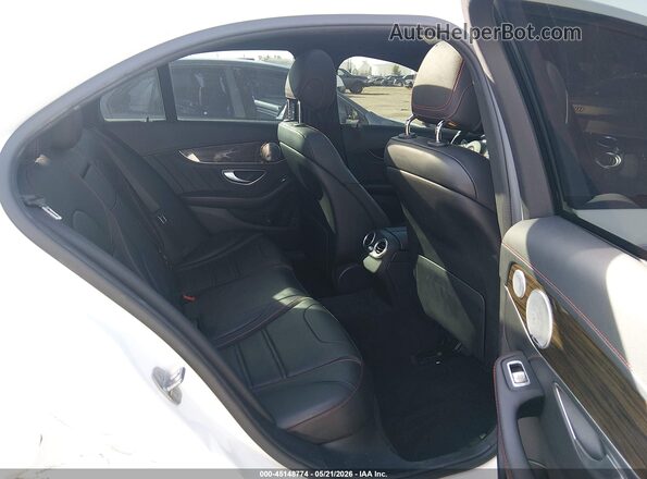 55SWF6EB2JU247799 2018 MERCEDES-BENZ AMG C 43 White Widok naklejki z numerem VIN