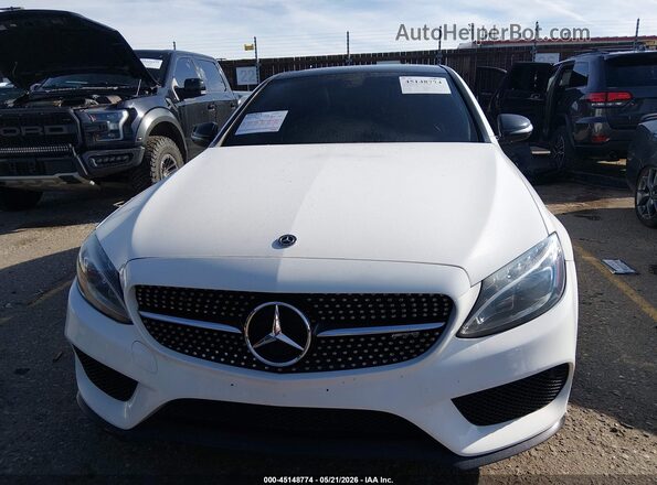 55SWF6EB2JU247799 2018 MERCEDES-BENZ AMG C 43 White Widok zestawu wskaźników