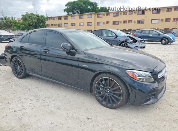 55SWF6EB2LU328613 2020 MERCEDES-BENZ C Черный Передняя правая четверть