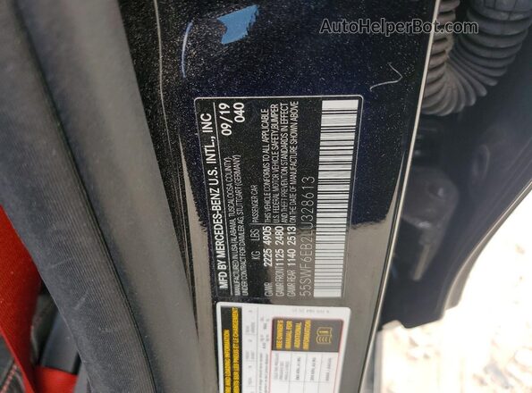55SWF6EB2LU328613 2020 MERCEDES-BENZ C Черный Вид наклейки с VIN-кодом