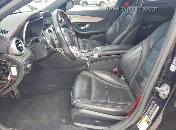 55SWF6EB2LU328613 2020 MERCEDES-BENZ C Черный Вид салона спереди