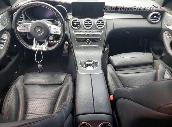 55SWF6EB2LU328613 2020 MERCEDES-BENZ C Черный Вид панели приборов