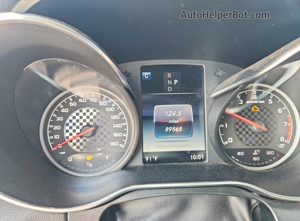 55SWF6EB4HU213664 2017 MERCEDES-BENZ C Black Widok zestawu wskaźników