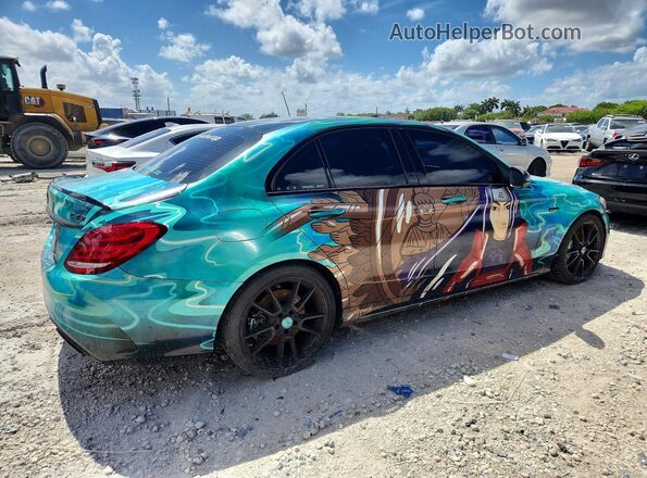 55SWF6EB4HU213664 2017 MERCEDES-BENZ C Black Tył prawy