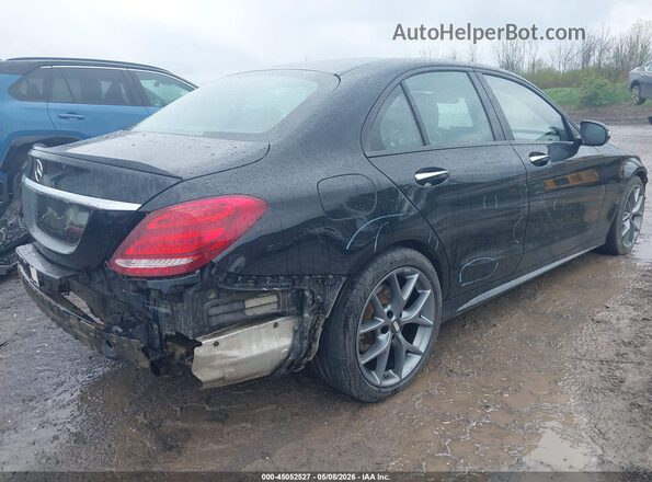 55SWF6EB7GU128154 2016 MERCEDES-BENZ C-CLASS Черный Задняя правая четверть