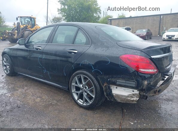 55SWF6EB7GU128154 2016 MERCEDES-BENZ C-CLASS Черный Задняя левая четверть