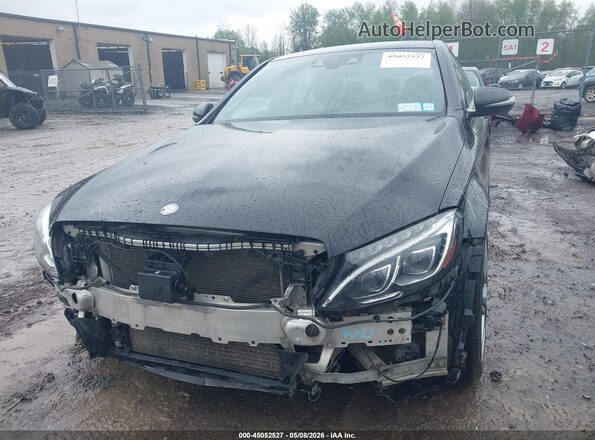 55SWF6EB7GU128154 2016 MERCEDES-BENZ C-CLASS Черный Вид спереди