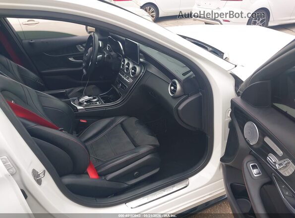 55SWF6EB7HU215263 2017 MERCEDES-BENZ AMG C 43 White Вид салону спереду