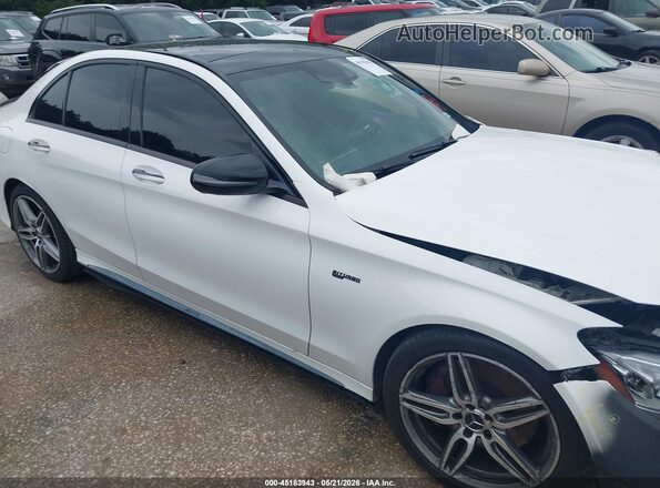 55SWF6EB7HU215263 2017 MERCEDES-BENZ AMG C 43 White Вид задньої частини салону