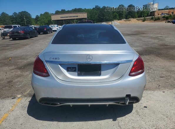 55SWF6EB8GU142886 2016 MERCEDES-BENZ C Серебряный Вид сзади