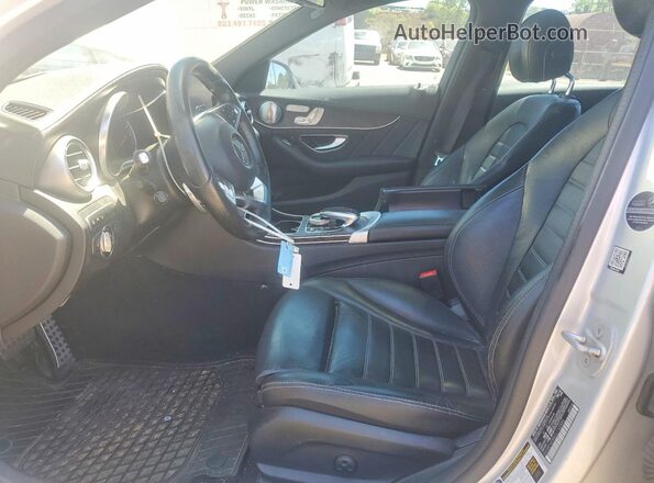 55SWF6EB8GU142886 2016 MERCEDES-BENZ C Серебряный Вид салона спереди