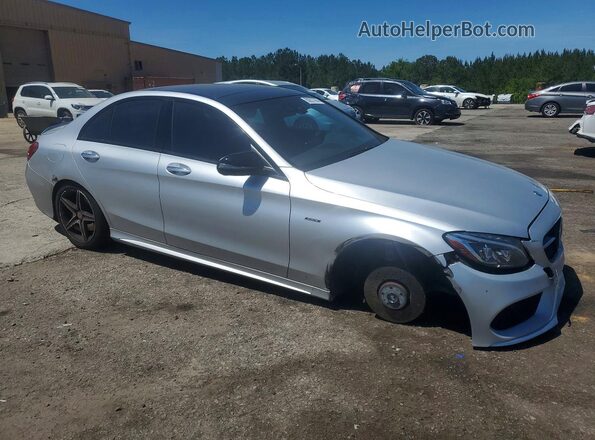 55SWF6EB8GU142886 2016 MERCEDES-BENZ C Серебряный Передняя правая четверть