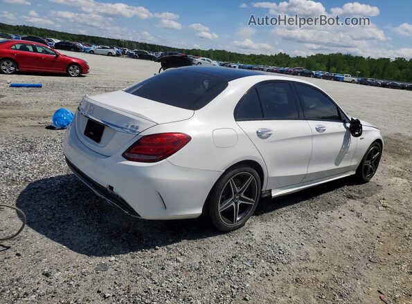 55SWF6EB8JU246558 2018 MERCEDES-BENZ C Белый Задняя правая четверть