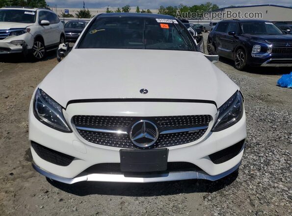 55SWF6EB8JU246558 2018 MERCEDES-BENZ C Белый Вид спереди