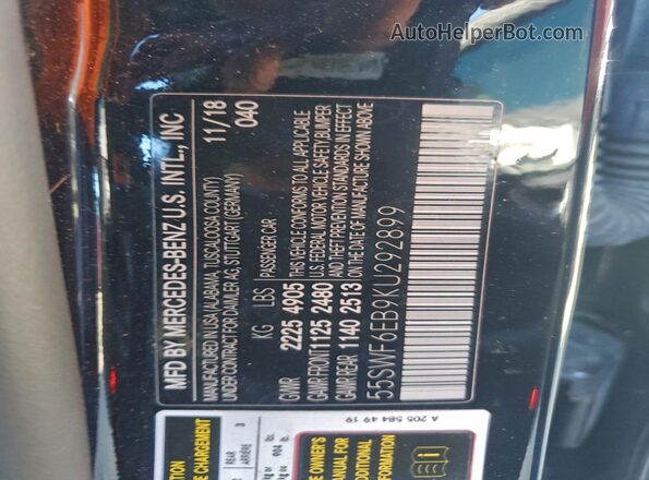 55SWF6EB9KU292899 2019 MERCEDES-BENZ C Gray 