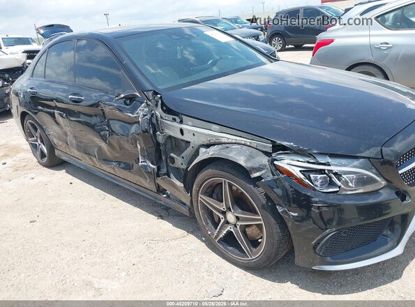 55SWF6EBXGU115415 2016 MERCEDES-BENZ C-CLASS Черный Вид спереди