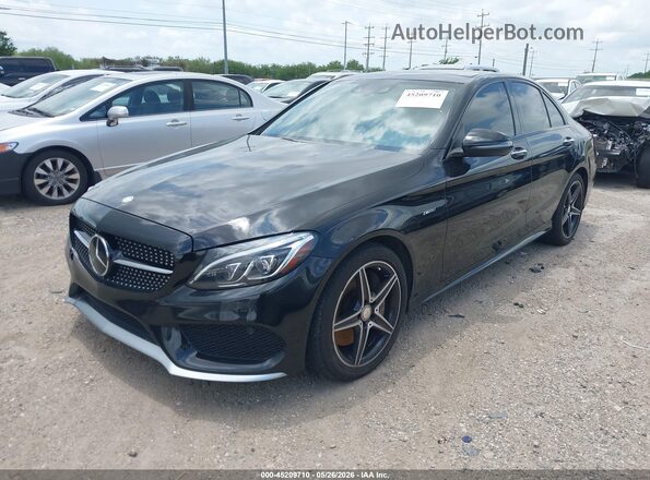 55SWF6EBXGU115415 2016 MERCEDES-BENZ C-CLASS Черный Передняя левая четверть