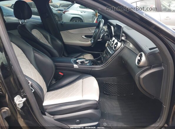 55SWF6EBXGU115415 2016 MERCEDES-BENZ C-CLASS Черный Вид салона спереди