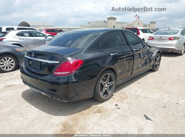 55SWF6EBXGU115415 2016 MERCEDES-BENZ C-CLASS Черный Задняя правая четверть