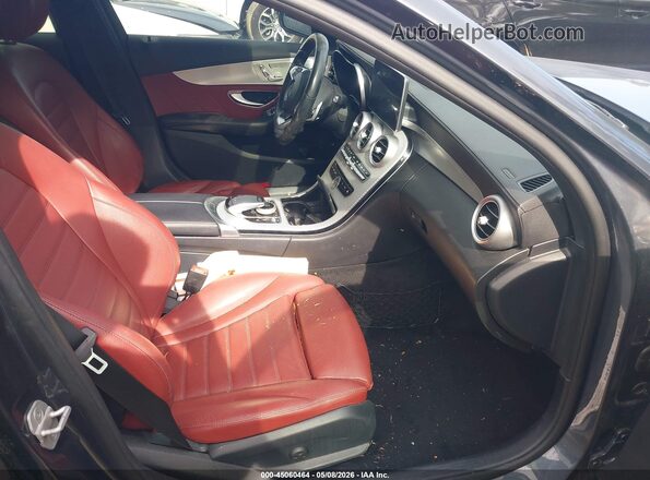 55SWF6EBXGU117889 2016 MERCEDES-BENZ C-CLASS Gray Սալոնի դիմացի տեսք