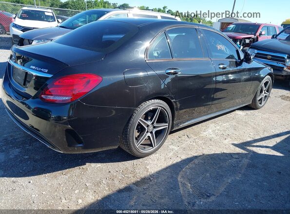 55SWF6EBXGU139794 2016 MERCEDES-BENZ C-CLASS Black Tył prawy