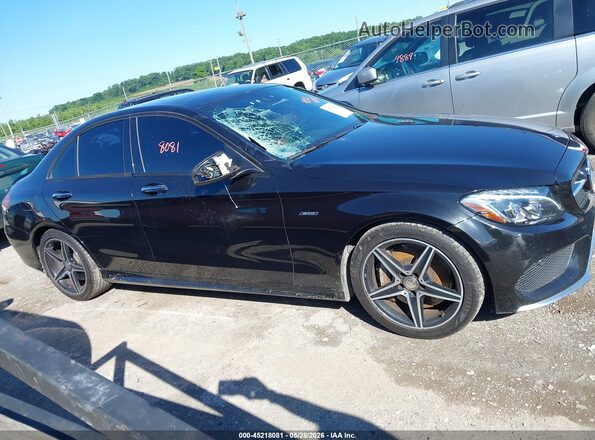 55SWF6EBXGU139794 2016 MERCEDES-BENZ C-CLASS Black Widok wnętrza z tyłu