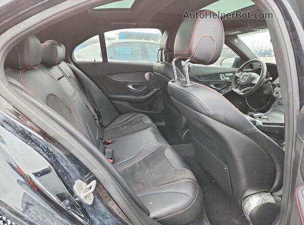 55SWF6EBXGU143117 2016 MERCEDES-BENZ C Black Widok tylnych siedzeń