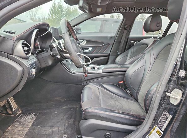 55SWF6EBXGU143117 2016 MERCEDES-BENZ C Black Widok wnętrza z przodu