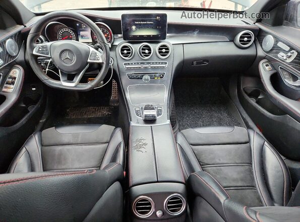 55SWF6EBXGU143117 2016 MERCEDES-BENZ C Black Widok deski rozdzielczej
