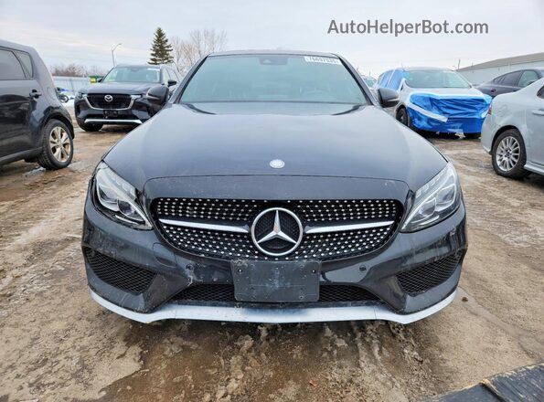 55SWF6EBXGU143117 2016 MERCEDES-BENZ C Black Widok z przodu