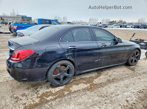 55SWF6EBXGU143117 2016 MERCEDES-BENZ C Black Tył prawy