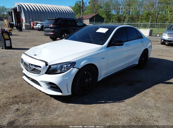 55SWF6EBXLU329623 2020 MERCEDES-BENZ AMG C 43 White Передня ліва чверть